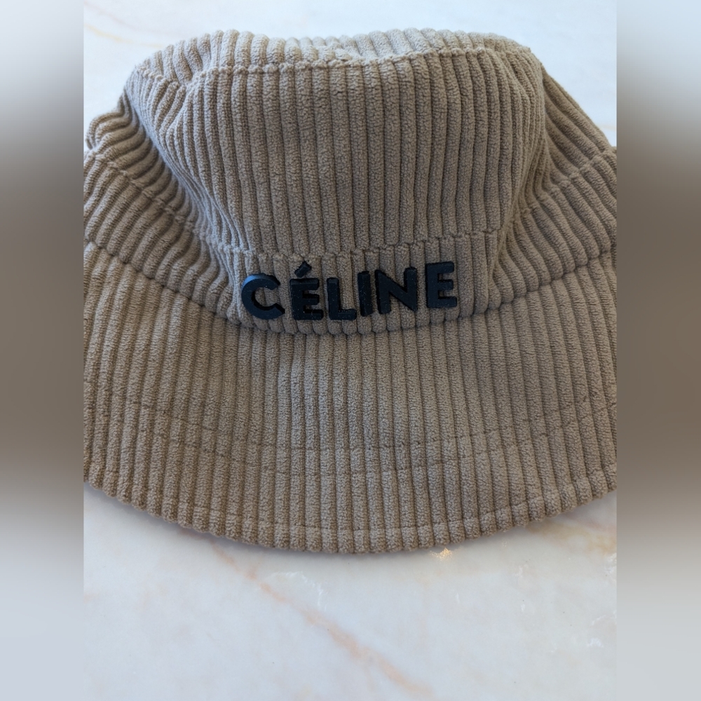 Celine Brown Corduroy Hat - Picture 3 of 7